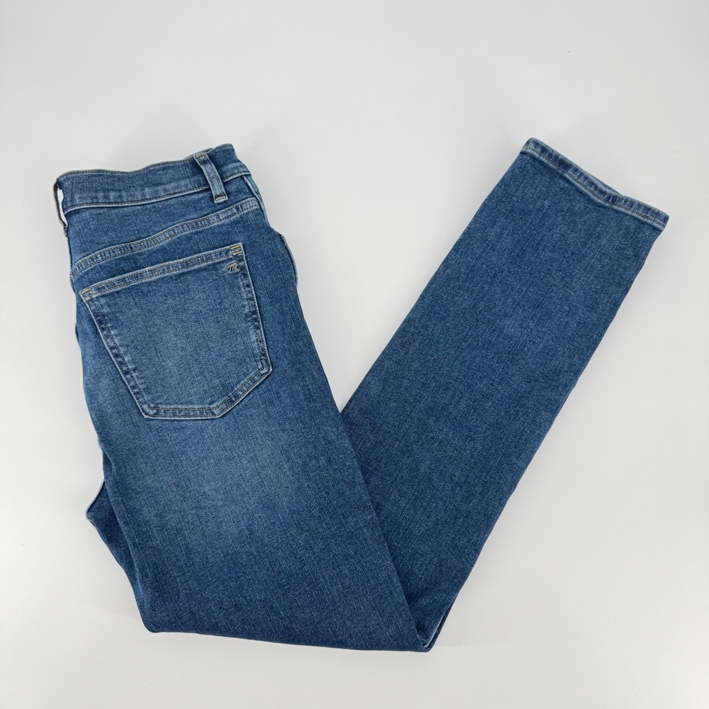 Madewell High Rise Slim Straight Jeans Medium Wash Blue Denim Women Size 27